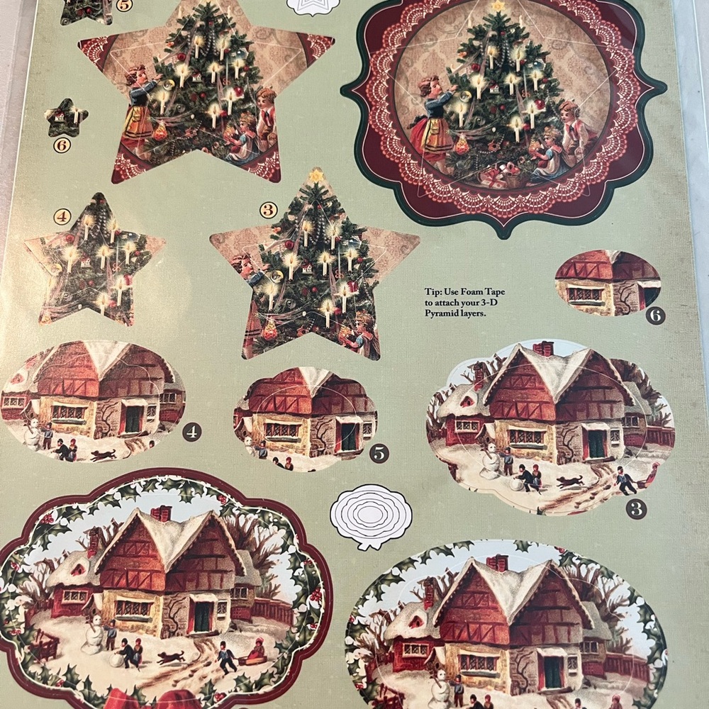 Green and Red Arts & Crafts Office Set. Two sheets - Picture 2 of 5